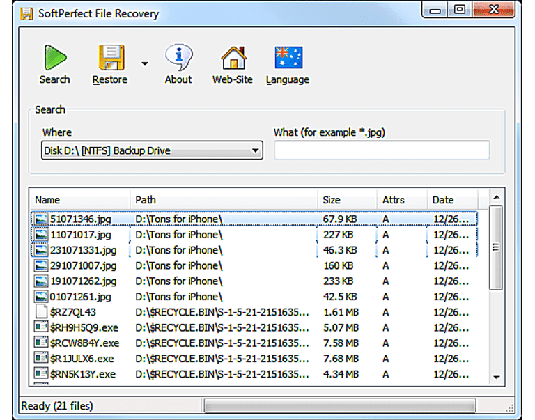 free ntfs file recovery